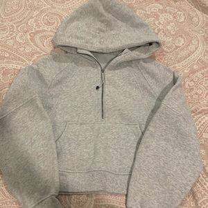 Scuba oversized half-zip hoodie